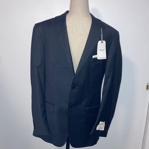 NEW Hardwick Wool Blazer Charcoal Grey 97/3 Super 120’s 38 R Gray